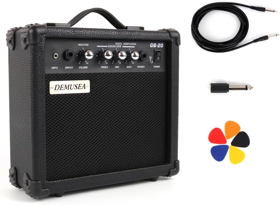 20W Electric Bass Guitar Amplifier for Portable Practice