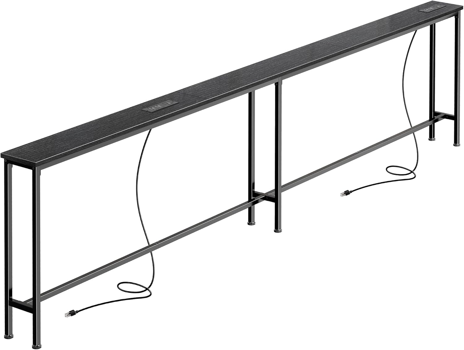102 Inch Sofa Table with Power Outlets and USB-C Ports