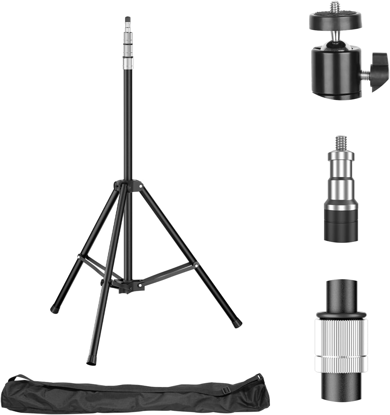 Photography Light Stand with 360 Rotatable Ball Head for Versatile Use