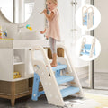 Foldable Toddler Step Stool for Bathroom Sink - Adjustable 3 Step