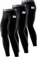 SILKWORLD Men's Compression Pants for Gym and Outdoor Sports