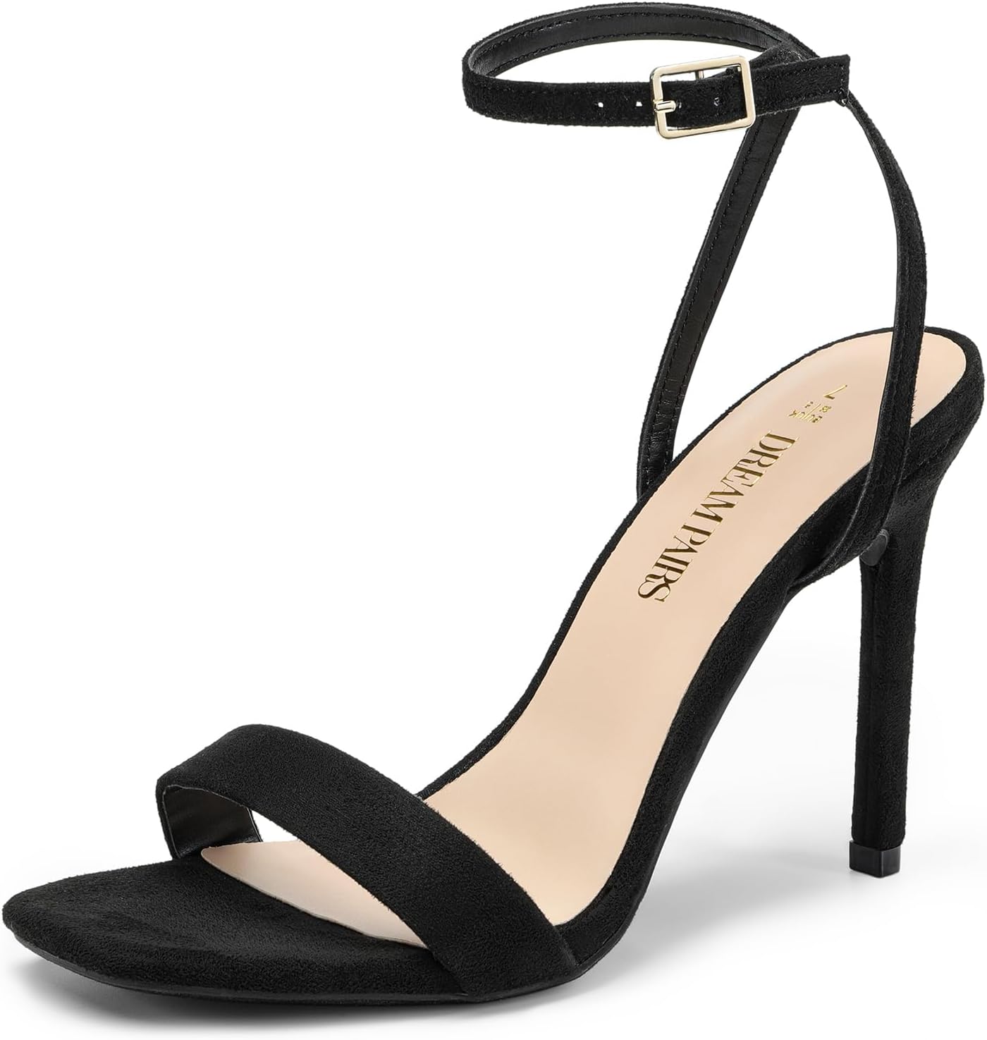 DREAM PAIRS Womens High Stilettos Open Square Toe Heels