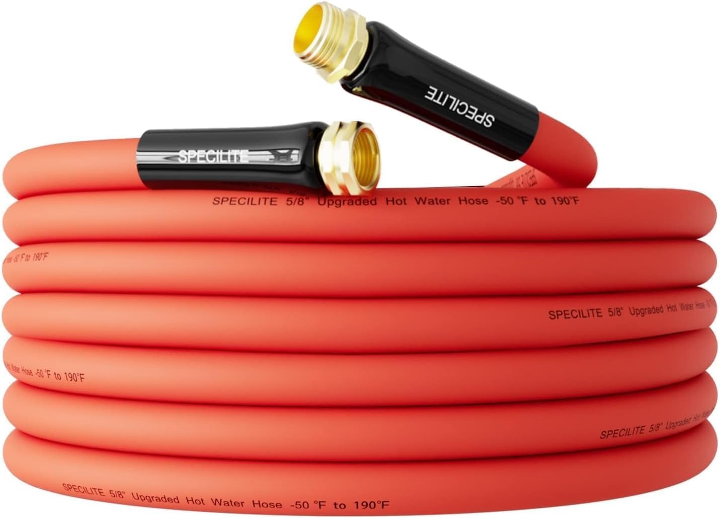 Heavy Duty Hot/Cold Water Hose 5/8in x 25 ft for All Seasons