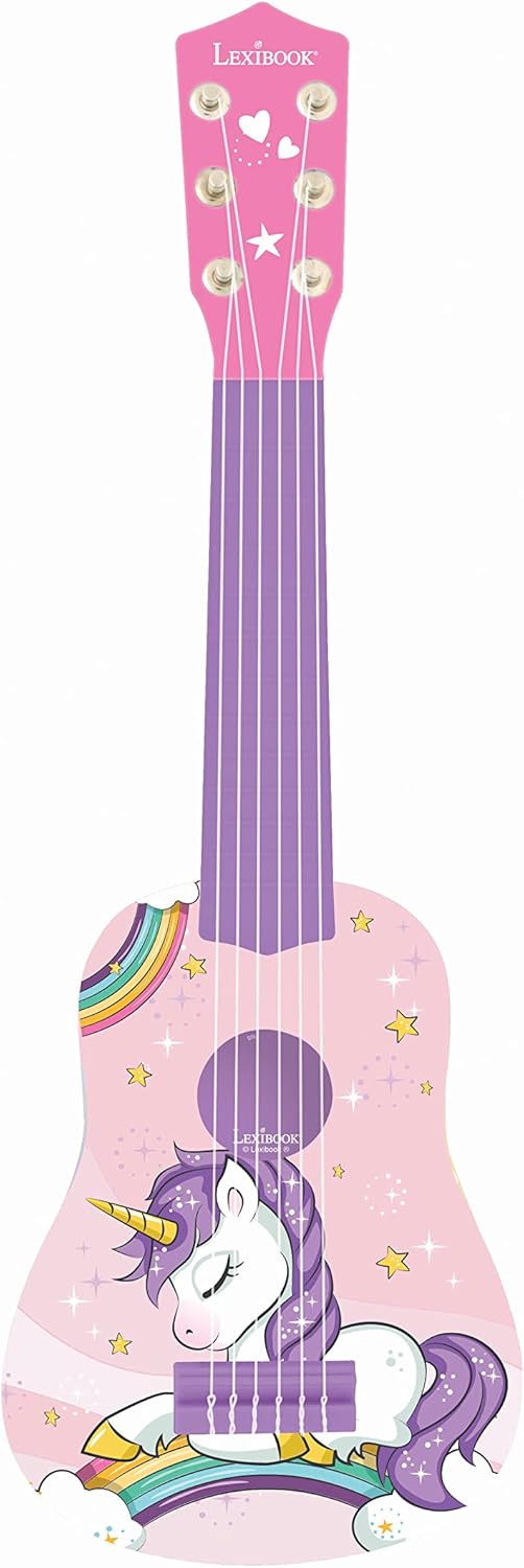 Lexibook Unicorn Guitar for Kids - 6 Nylon Strings