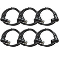 Seismic Audio SARAX3 6 Pack 3 ft Right Angle XLR Cables - Compact fit