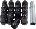 Wheel Accessories Parts 16 Pcs 3/8ft-24 Spike Spline Lug Nuts - Blue