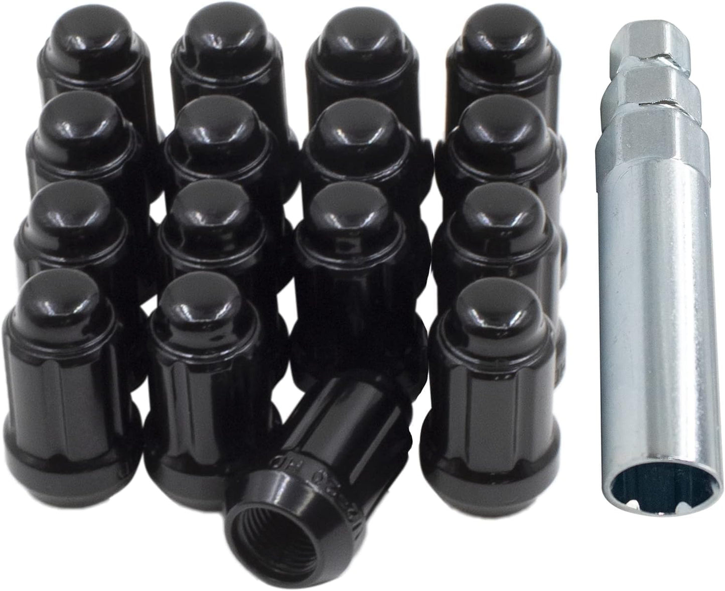 16 Pcs Blue Spike Spline Lug Nuts for Polaris Vehicles