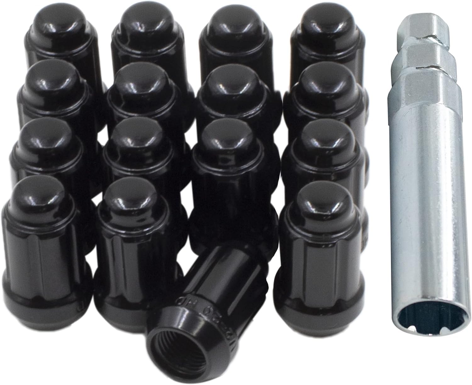 16 Pcs Blue Spike Spline Lug Nuts for Polaris Vehicles
