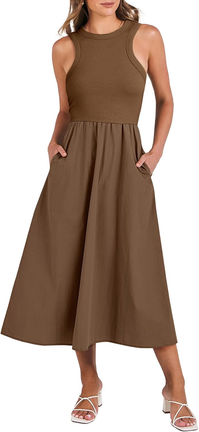 Stylish ANRABESS Womens Casual Maxi Dress for Summer Fun