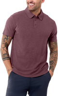 INTO THE AM Polo Shirts for Men - Slim Fit Comfort