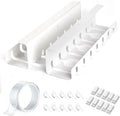 Under Desk Cable Management 2 Pack 17in Tray - No Drill or Drill