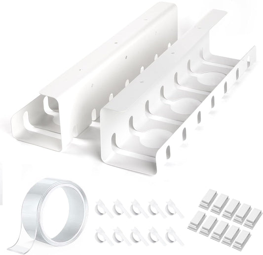 Organize Wires with Ease - 2 Pack Cable Tray Set