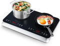 Double Induction Cooktop Burner 2-Burner Portable - Fast Warm-Up Mode