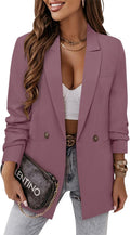 Women Business Casual Blazer Jacket - Lined Work Suit