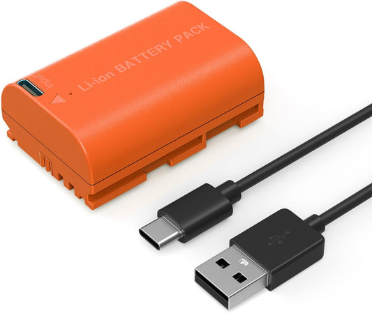 2400mAh Replacement USB-C Battery for Canon Cameras - Fast Charge