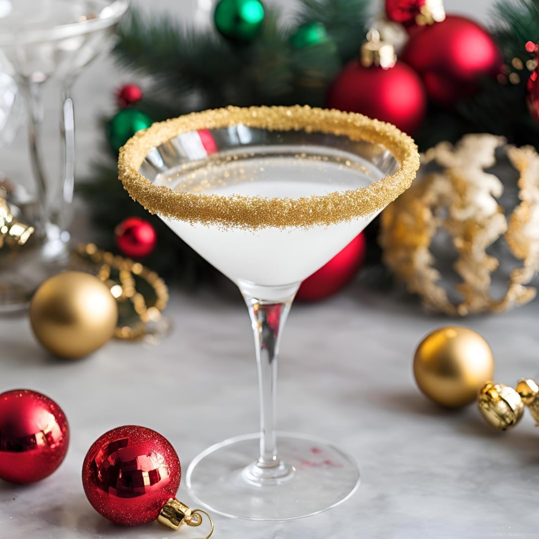 Golden Pearl Glass Rimming Sugar - Holiday Cheers!