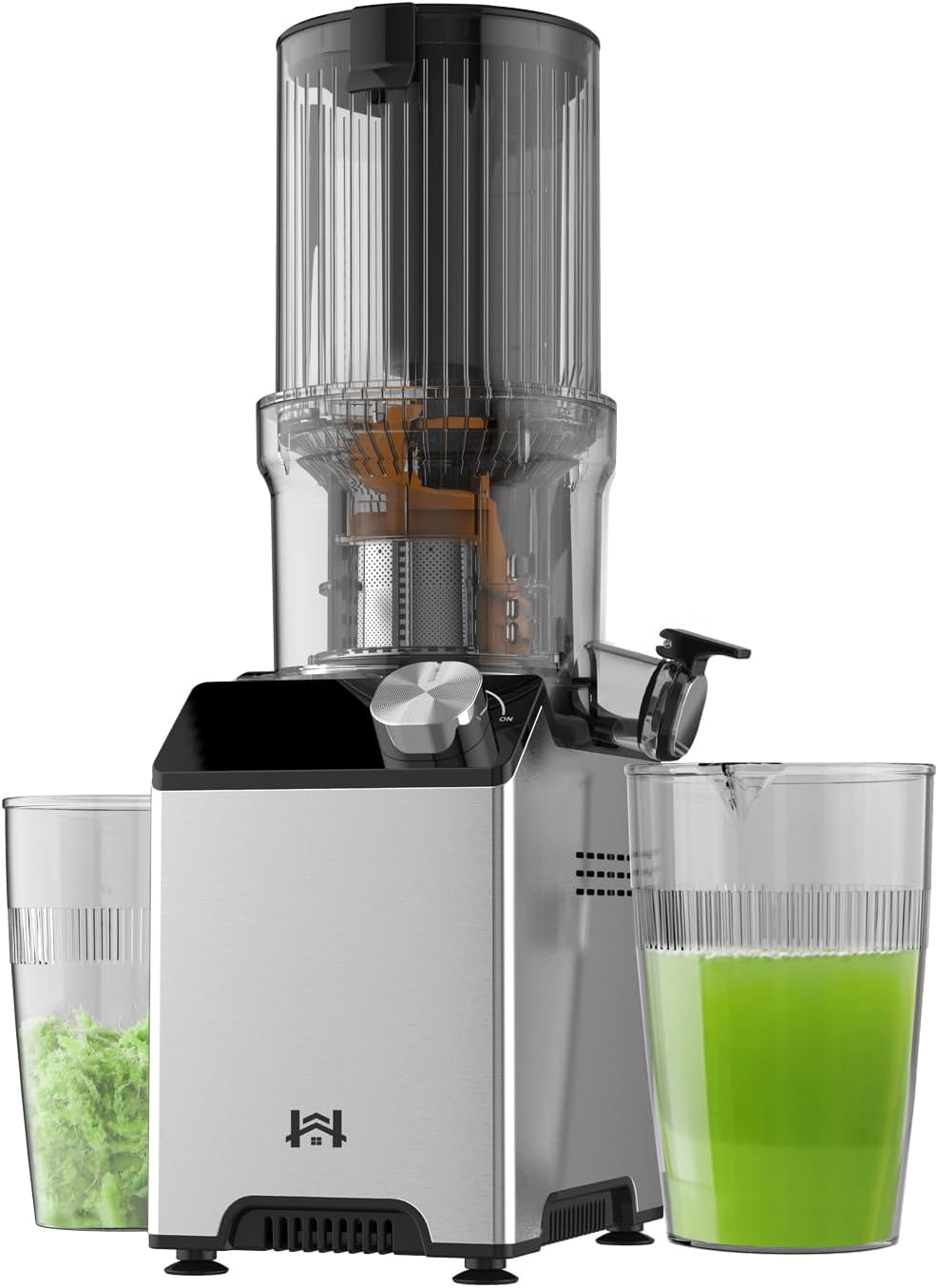 Cold Press Juicer with 4.35 Inch Wide Feed Chute for Easy Juicing