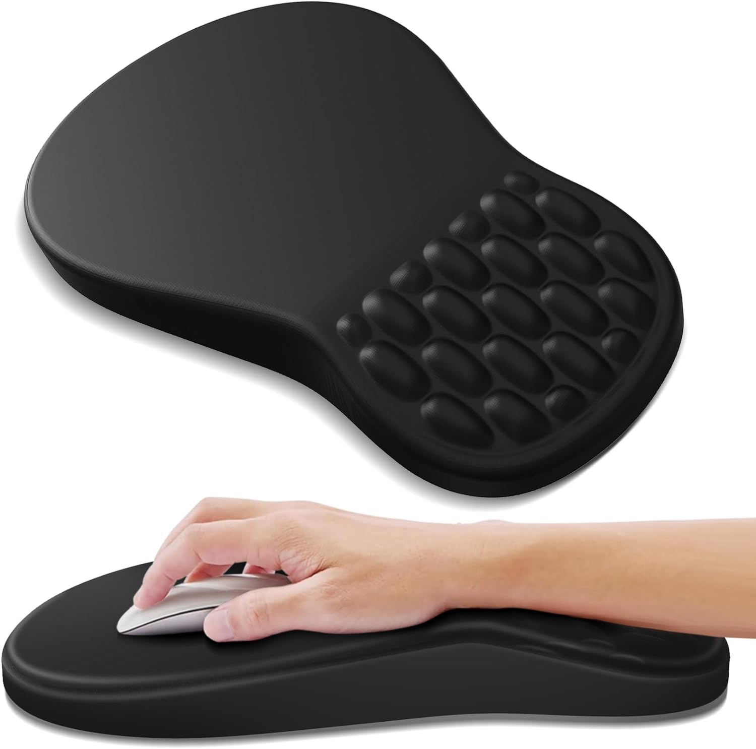 YIWEI Ergonomic Mouse Pad: Pain Relief with Memory Foam Wrist Rest