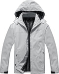Men's Lightweight Waterproof Hooded Rain Jacket - Travel Ready Active
