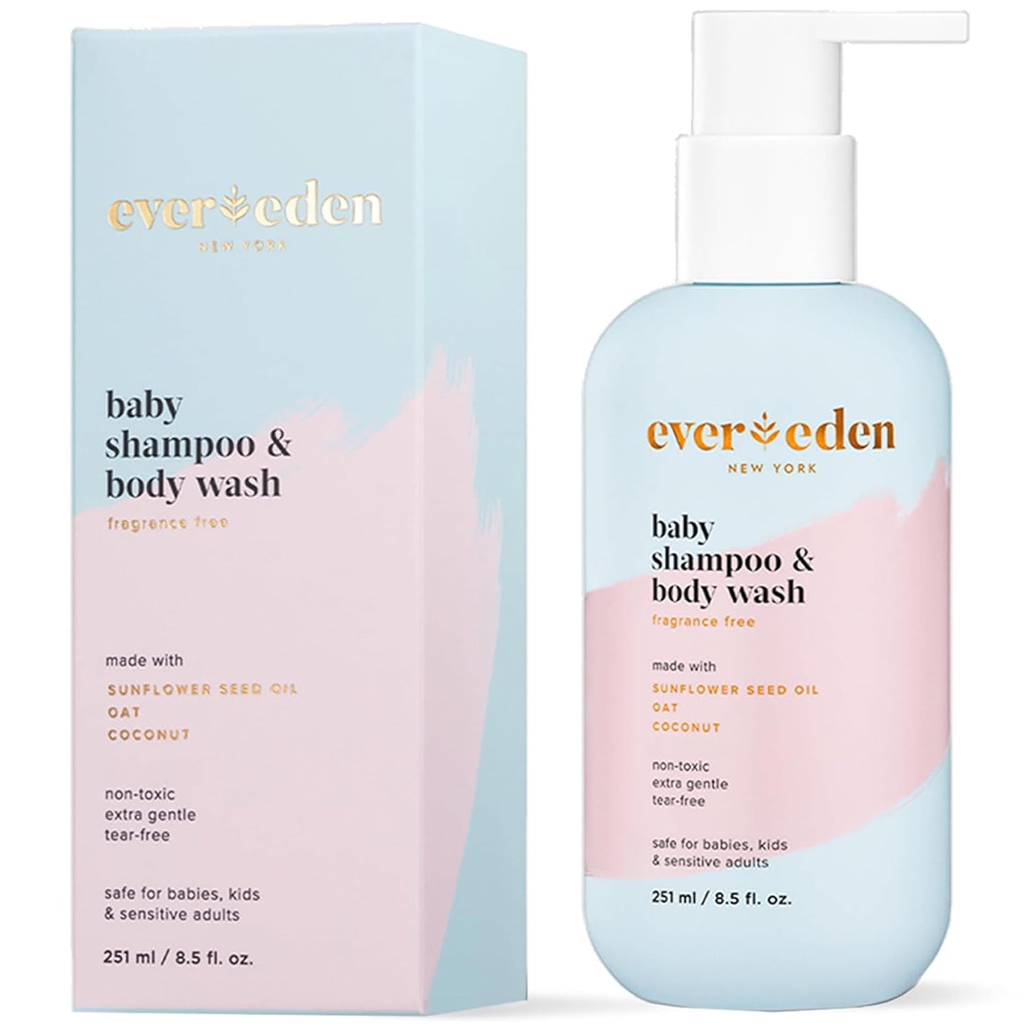 Evereden Baby 2-in-1 Shampoo & Wash: Gentle Hydration
