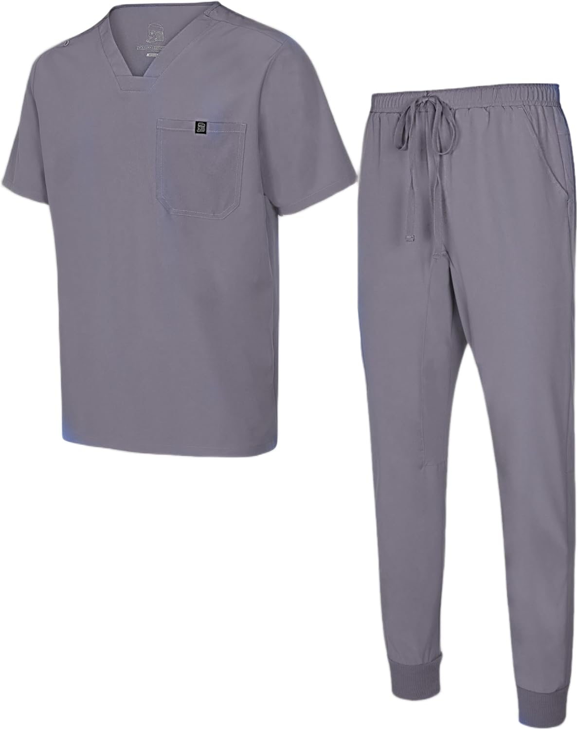 Natural Uniforms Mens Luxe Stretch Jogger Scrub Set for Comfort