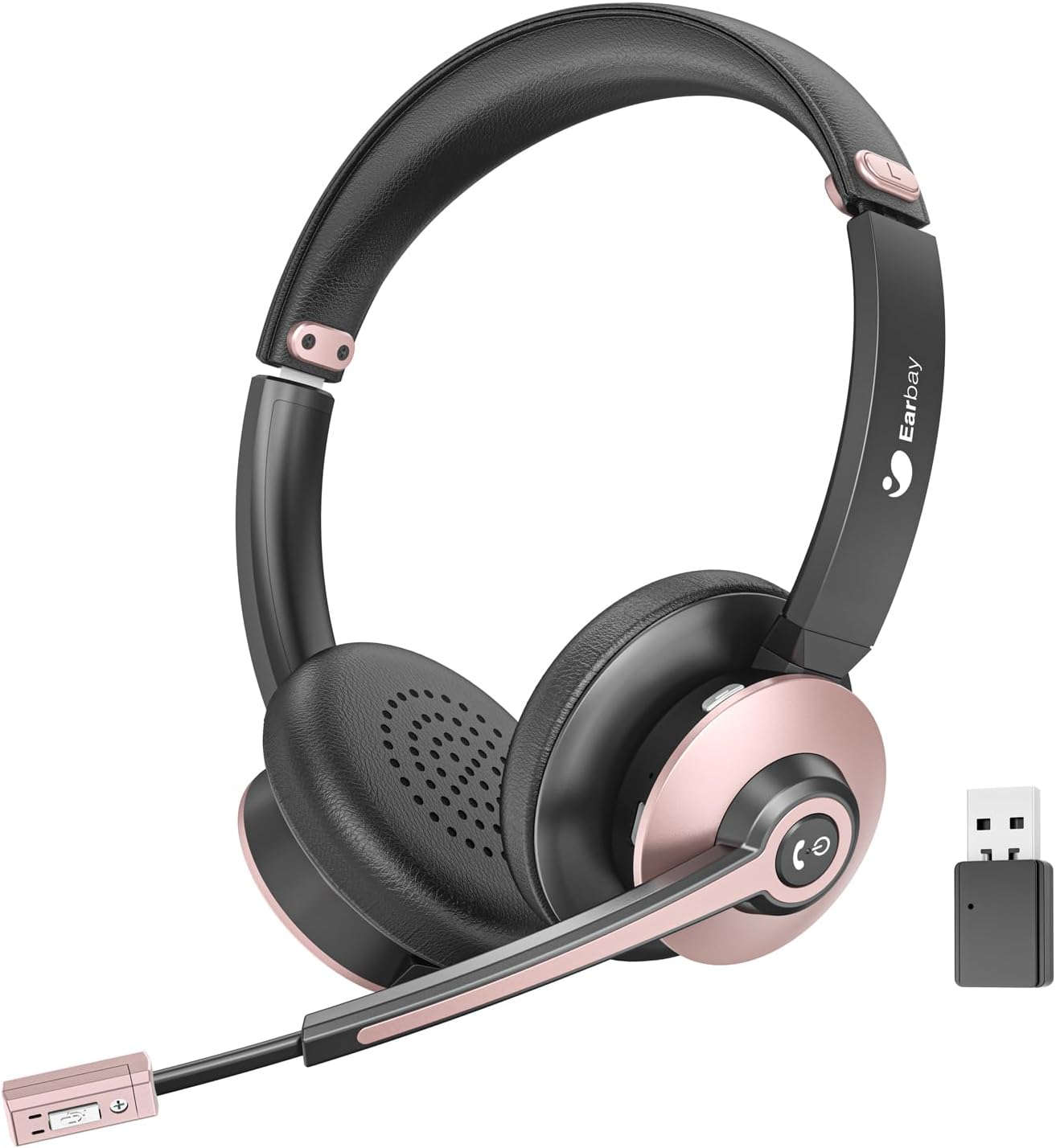 Handsfree Noise Canceling Wireless Headset - 26+ Hrs Battery - Earbay