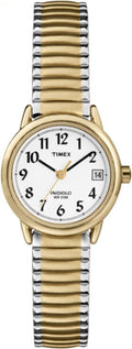 Timex Women's Easy Reader Watch - Clear Dial, Two-Tone Style