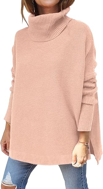 LILLUSORY Women's Turtleneck Oversized Sweaters for Fall 2023
