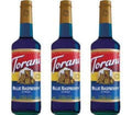 Torani Syrup Blue Raspberry 750mL Pack of 3 - Bright Beverage Flavor