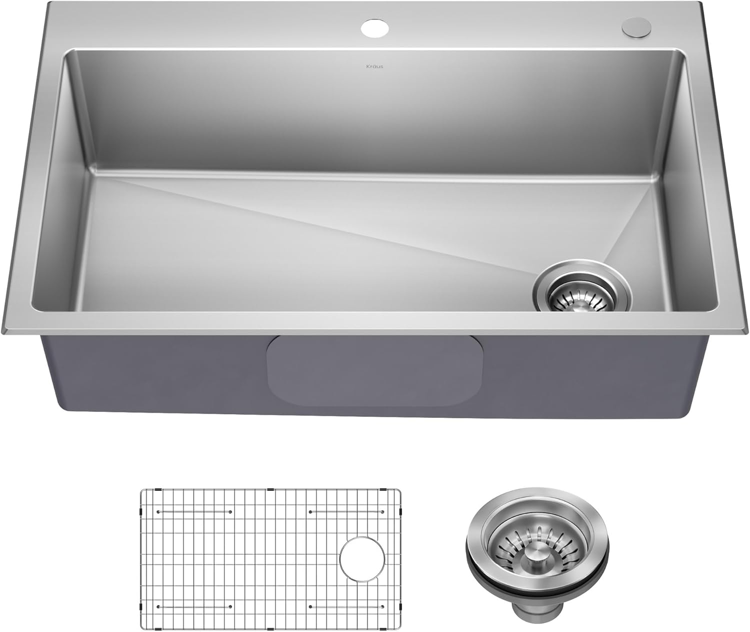 KRAUS Fairlane 33-inch Drop In Kitchen Sink for Modern Homes