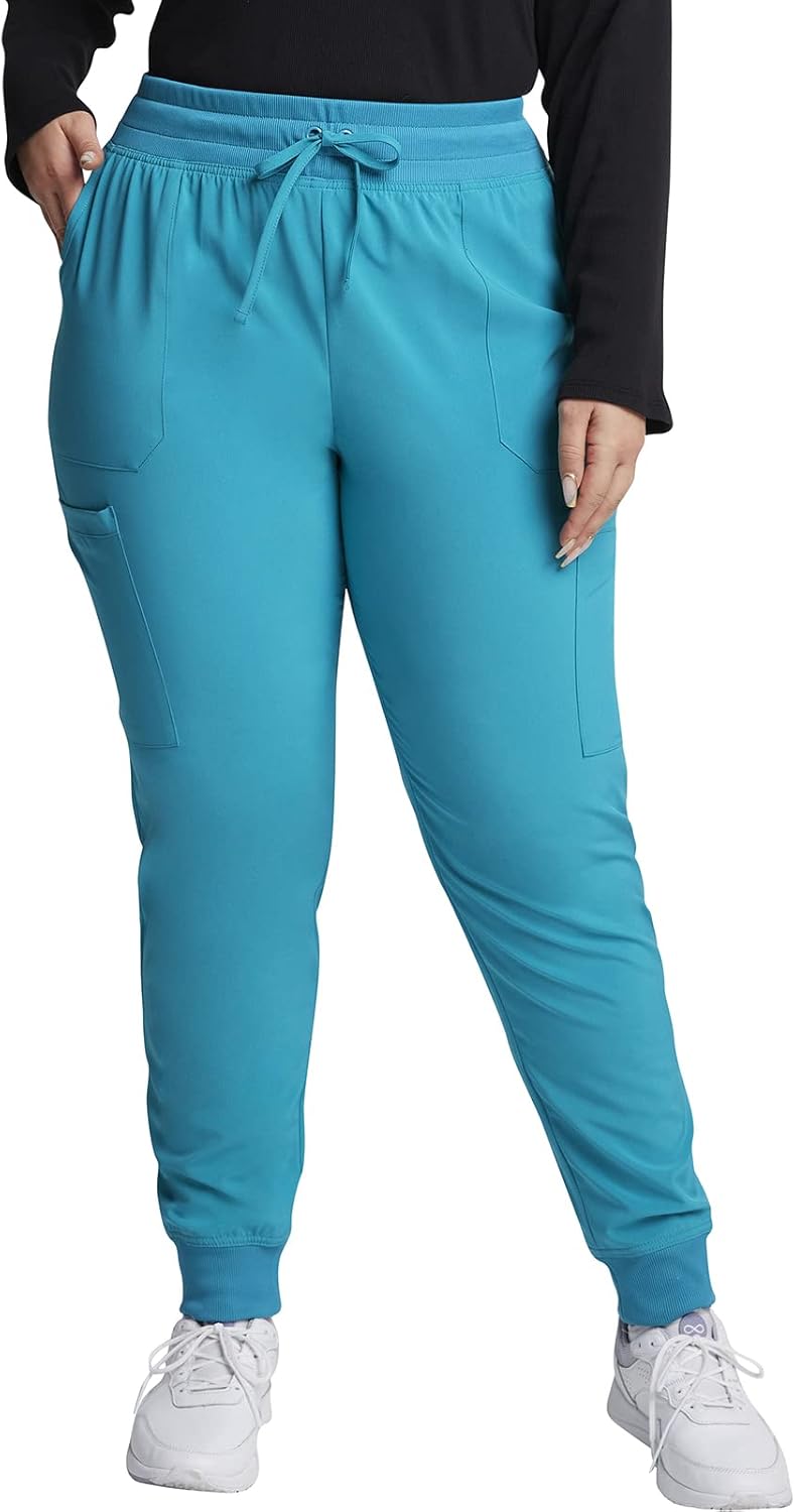 EDS Essentials Jogger Scrubs for Women with Drawstring Design