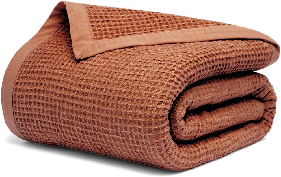 Organic Cotton Throw Blanket for Cozy All-Season Comfort