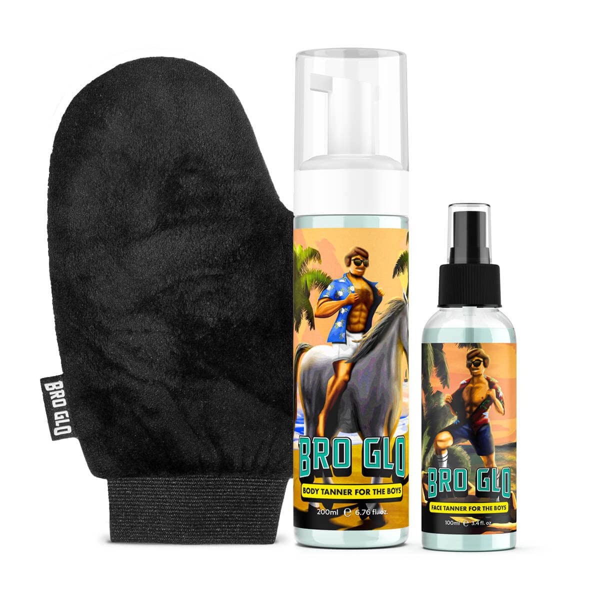 Bro Glo Self Tanner Starter Bundle for a Natural Sunless Tan
