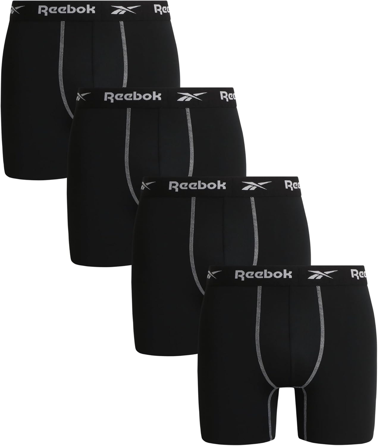 Reebok Boxer Briefs: Moisture Wicking 4-Pack!
