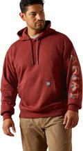 ARIAT mens Rebar Lightweight Logo Hoodie - Durable All-Season