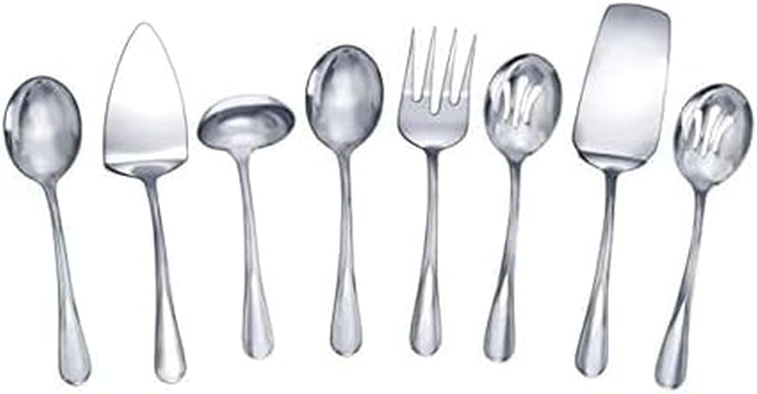 Gourmet Basics Kaylee 8-Piece Stainless Steel Serving Set Review