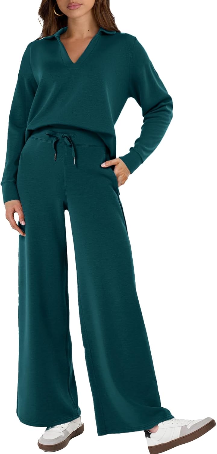 Glamaker Women's 2 Piece Sets Casual Long Sleeve Sweatsuits