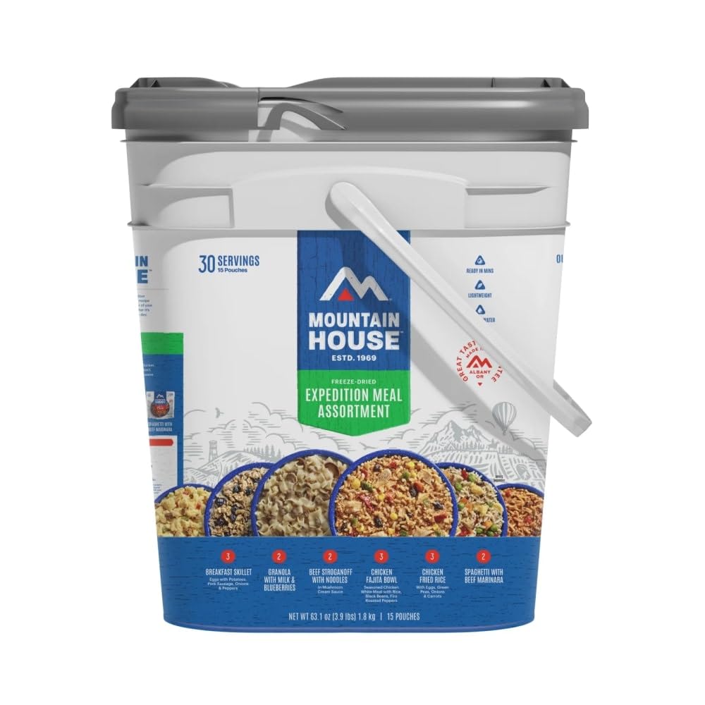 Mountain House Expedition Meal Assortment Bucket for Camping Food
