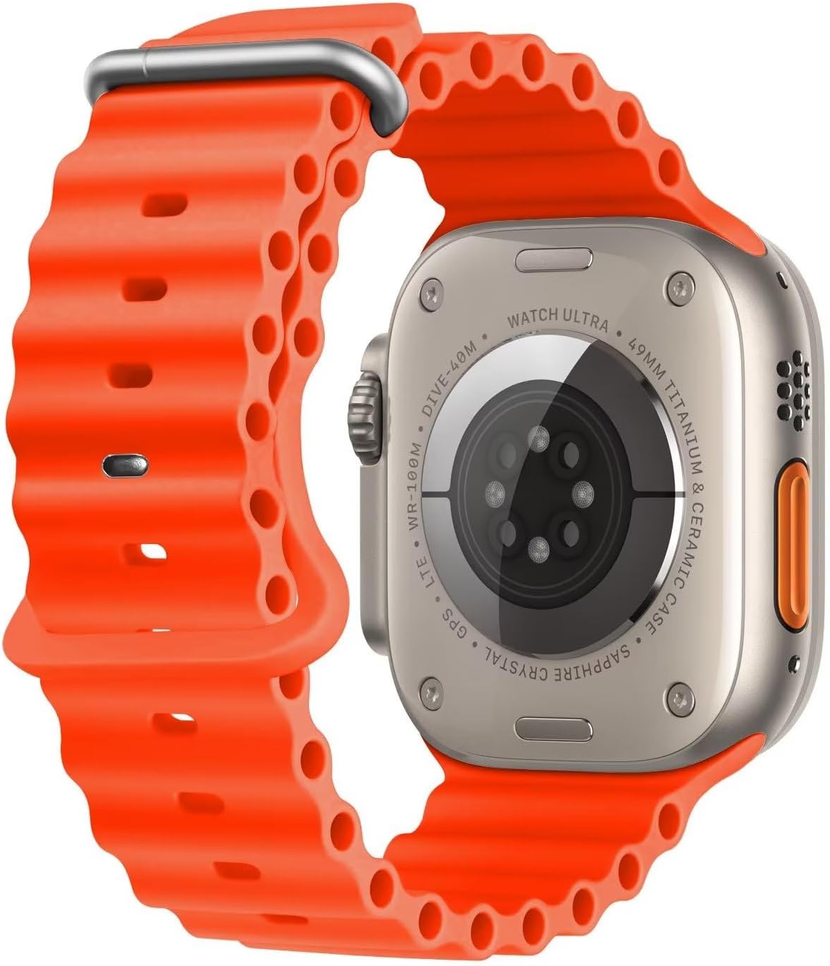 Ultra 2 Orange Silicone Band for Apple Watch