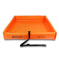 Duck Pond 2 x 2 Orange PVC Secondary Containment Tray - Compact Berm