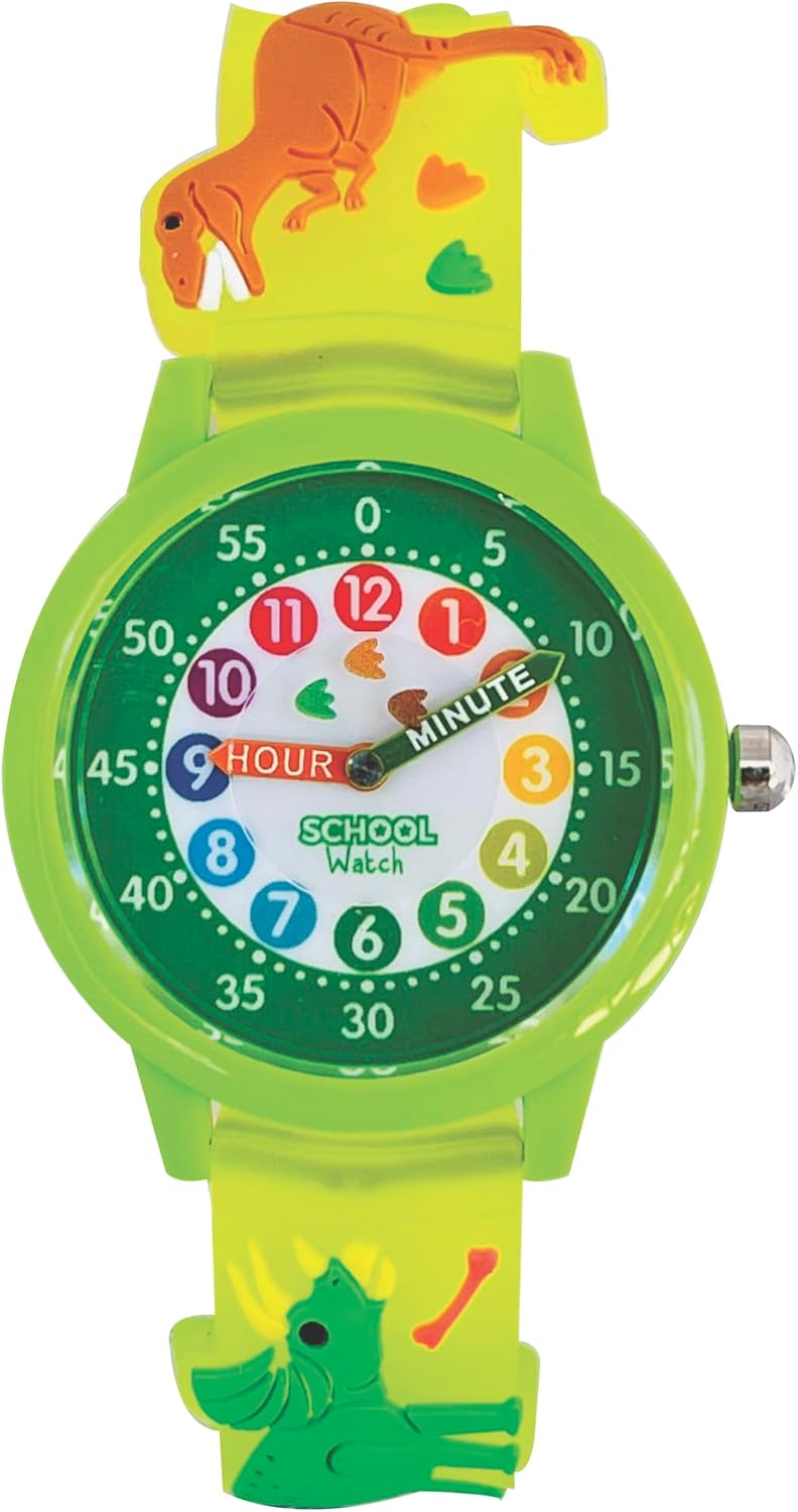 3D Monster Truck & Dinosaur Time Teacher Watch