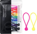 Reusable Silicone Magnetic Cable Ties for Bundling and Organizing