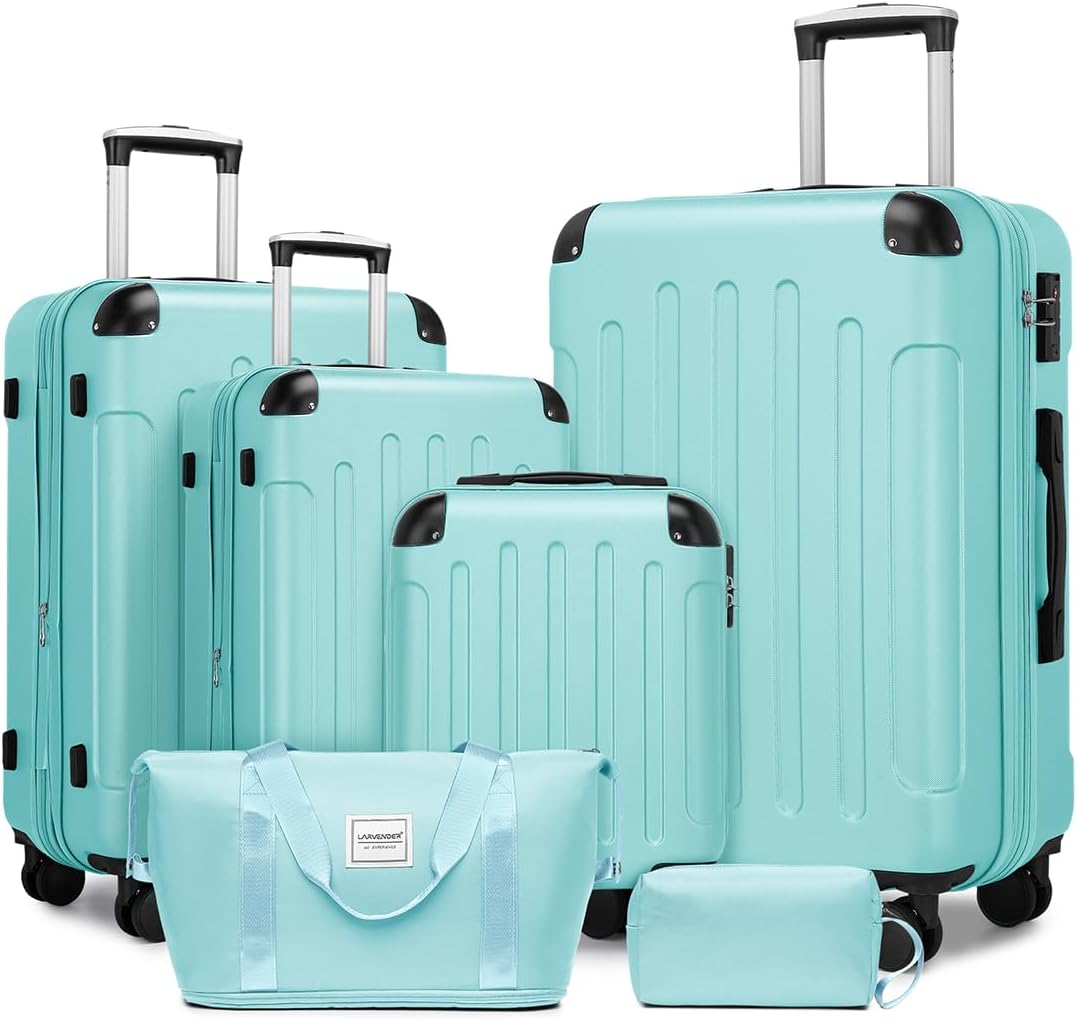 Luggage Sets 6 Piece Hardshell Expandable Suitcases with Wheels