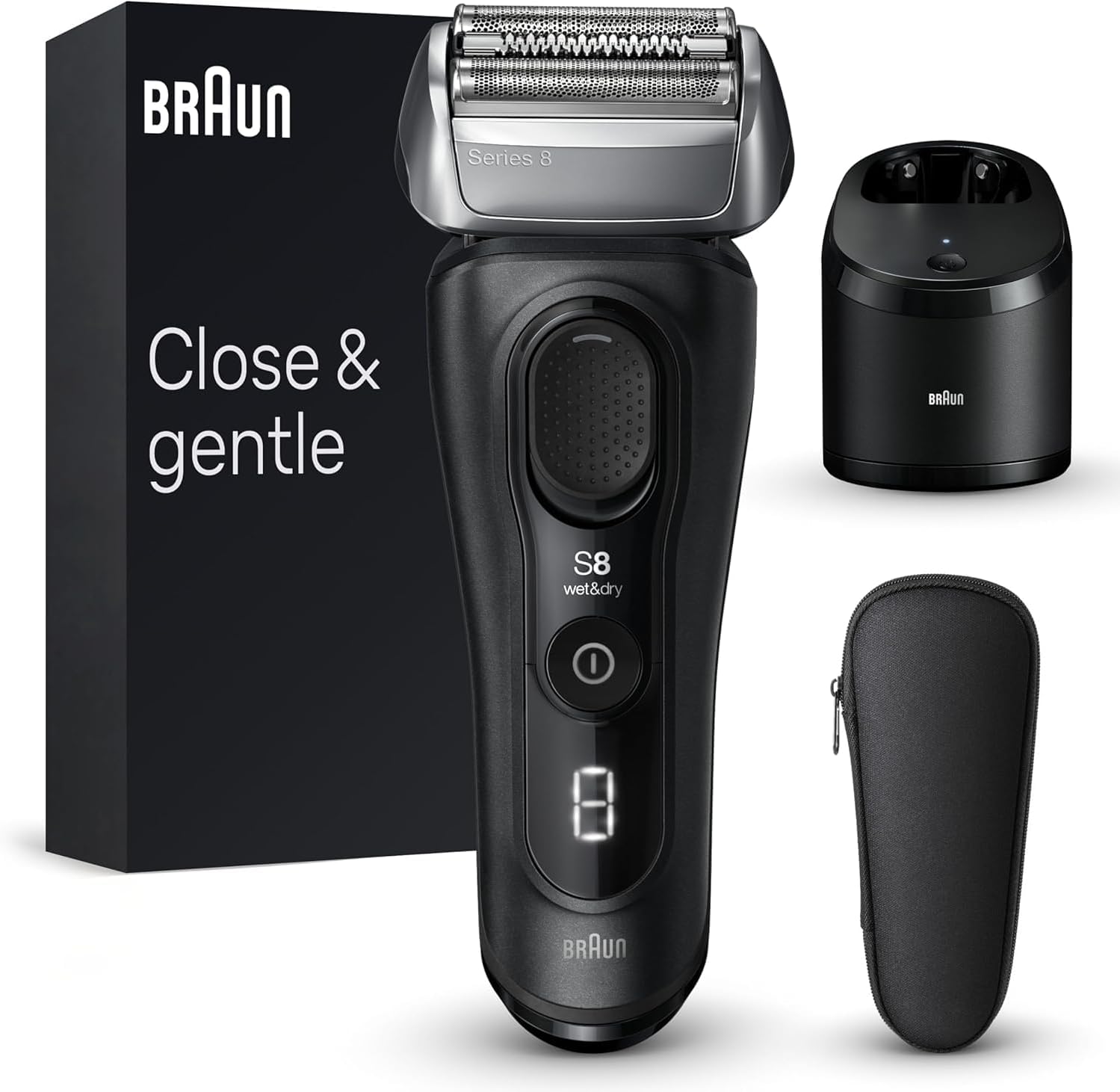 Braun Series 8 8560cc Electric Razor for Men with SmartCare