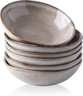 Ceramic Cereal Bowls Set of 6 24 oz - Handmade Reactive Glaze