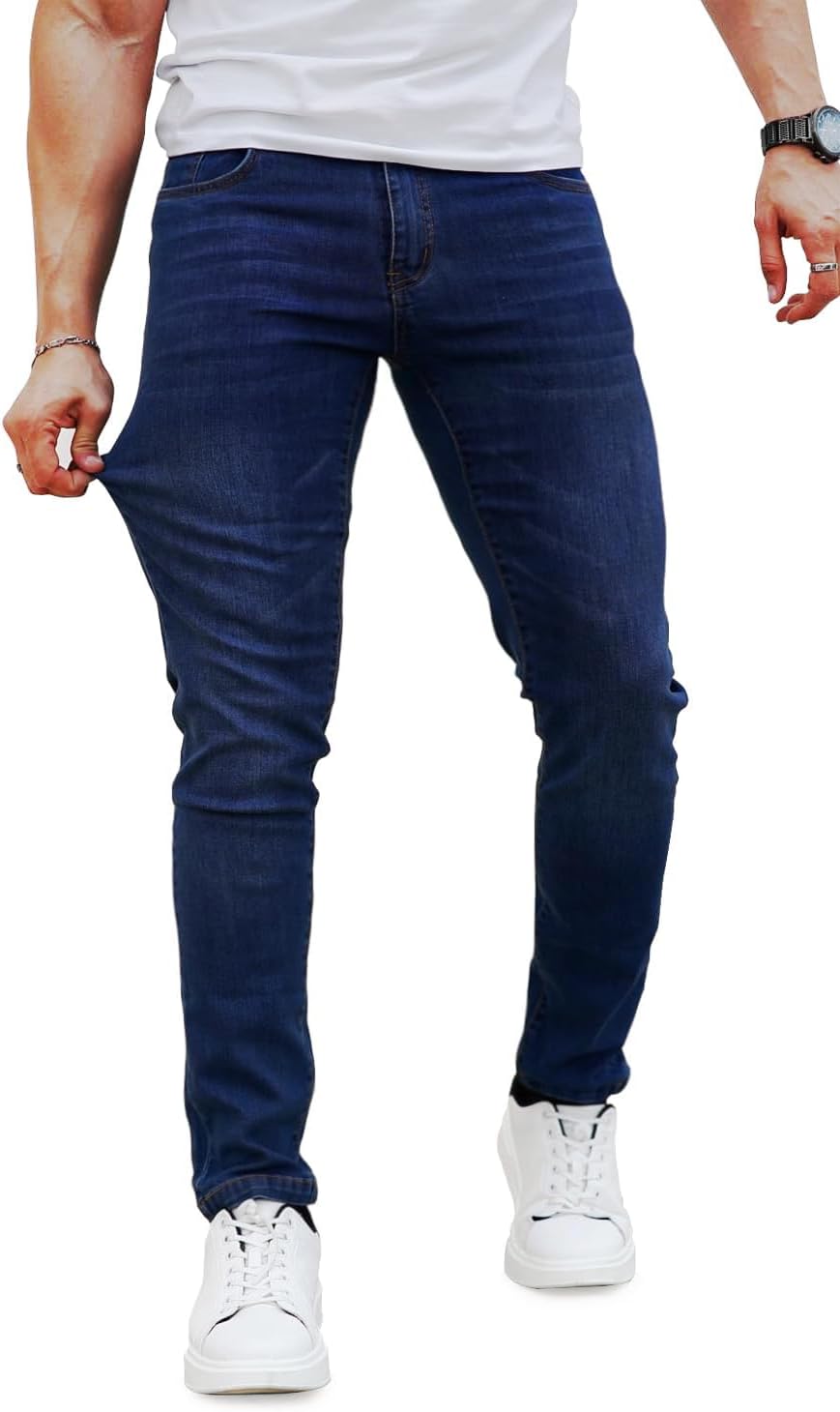 Heyfanee Mens Slim Fit Jeans for Fashionable Comfort and Style