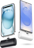 Taegila 2Pack Compact Power Bank - 5000mAh Fast Charge for iPhone 15 & 16