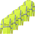Hi Vis Safety Shirts for Men Reflective Work T-Shirt - High Visibility