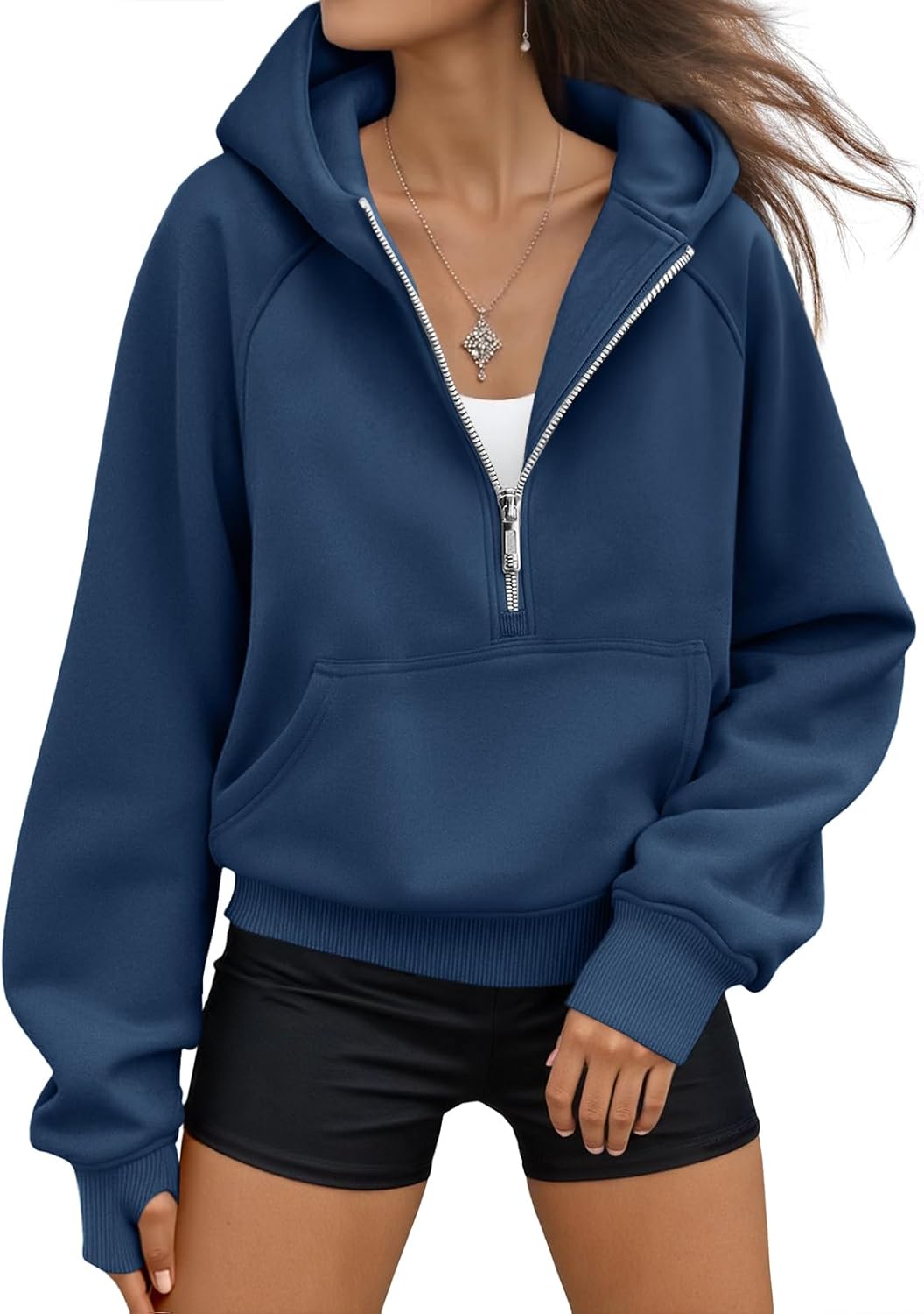 AUTOMET Womens Hoodies Fleece Zip Up Jackets for Fall Fashion