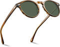 CARFIA Retro Polarized Sunglasses for Men with UV400 Protection